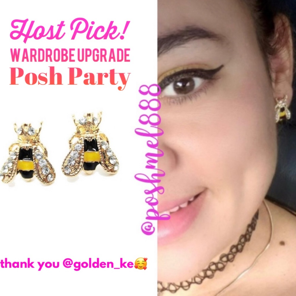 Like Bees🐝to Honey🍯Super Cute Delicate Bumblebee Stud Earrings - Picture 13 of 13